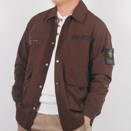 스톤아일*드 안감 누빔다운 셔츠자켓