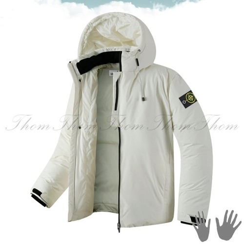 스톤아일*드 STONE ISLAND 엘 지퍼 후드 패딩