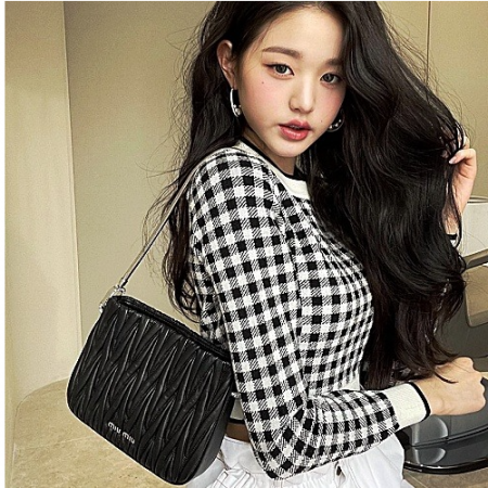 미우미우 MIUMIU 쌔씨 마테라쎄 나파 가죽 핸드백