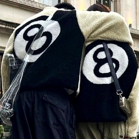 스투시 STUSSY 에잇볼 쉐르파 자켓