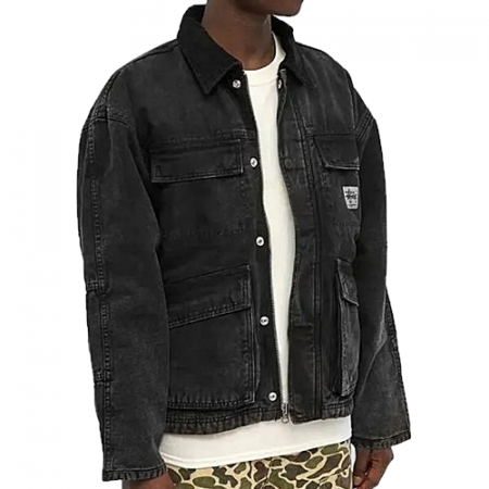 스투시 STUSSY 워시드 캔버스 자켓