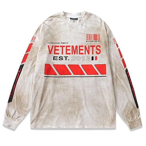 베*멍 VETEMENTS 모터사이클 롱슬리브