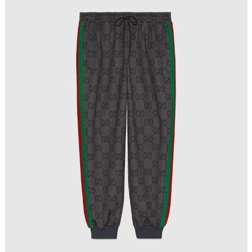 GUC*I 웹(WEB) 점보 GG 조깅 팬츠 - 그레이 & 다크 그레이