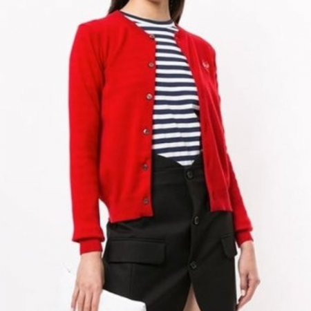 COMME des GARCO*S 패치 울 가디건