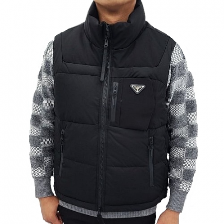 PRADA 덕다운 레이어드 패딩 조끼