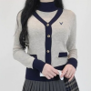 캘러*이 y배색 가디건