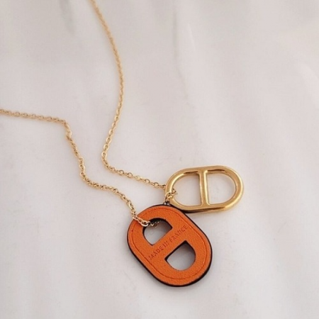 HERM*S 오 메일론 스틸 목걸이