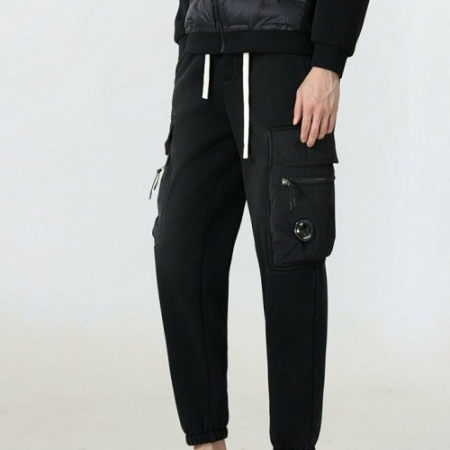 C.P 컴*니 2zip 포켓 렌즈 워싱 면 조거팬츠