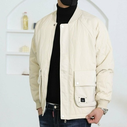 AC*E 골지 누빔 블루종 패딩