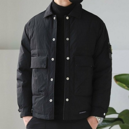 스톤아일*드 구스다운 패딩 셔츠형자켓