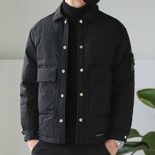 스톤아일*드 구스다운 패딩 셔츠형자켓