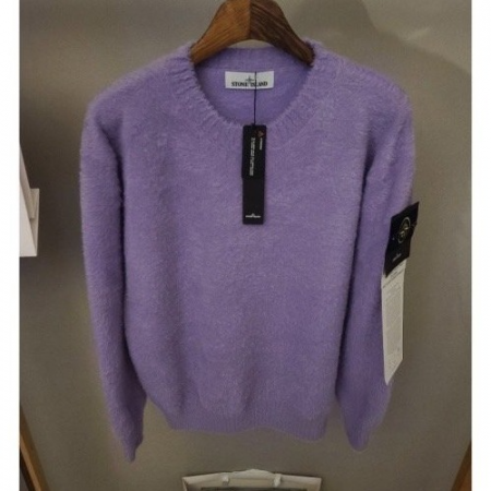 스톤아일*드 실크 앙고라 라운드 니트