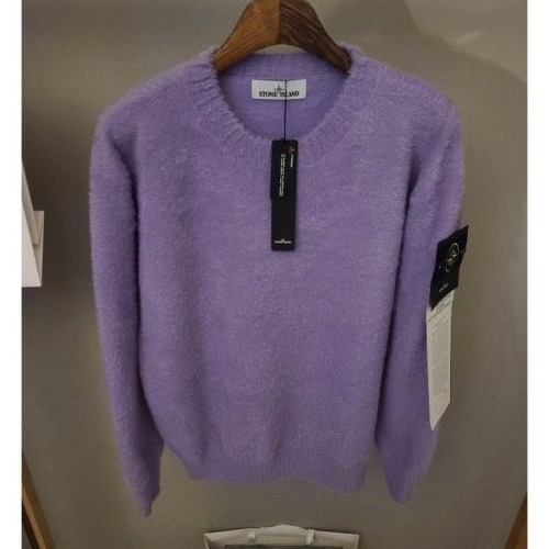 스톤아일*드 실크 앙고라 라운드 니트