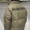 BALENCIA*A 오페라로고 프론트 스트링 숏패딩