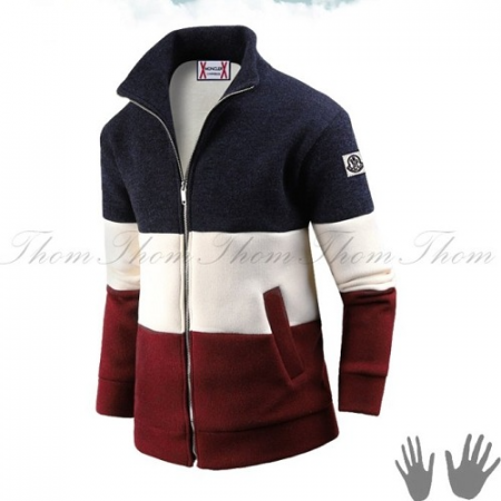 MONCL*R 감마블루 밍크차이나 집업