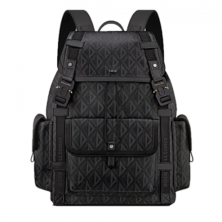 22F/W 디* DIOR 다이아몬드 HIT THE ROAD 백팩 - 블랙