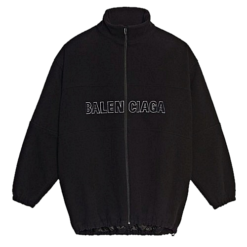 발렌시*가 BALENCIAGA 로고라인 플리스자켓