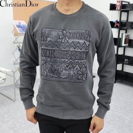 DI*R 플라워 피그먼트 기모 맨투맨