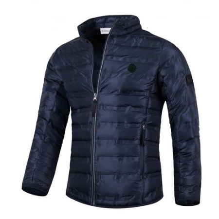 MONCL*R 블랙 그레노플 로고패치 패딩