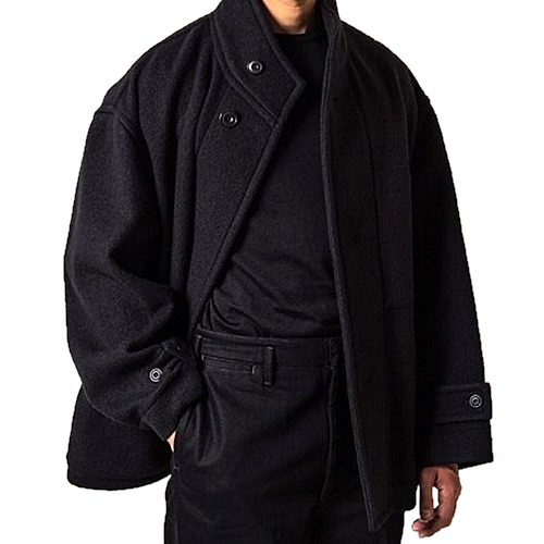 르메르 LEMAIRE 박시 실루엘 울 더플코트