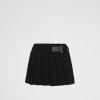 PRA*A 개버딘 미니 스커트 - 블랙