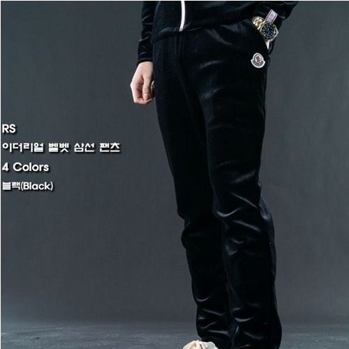 MONCL*R 이더리얼 벨벳 삼선 팬츠