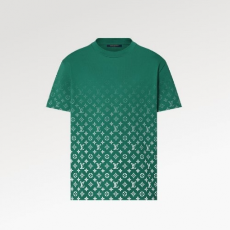LOUIS VUIT*ON 모노그램 그라디언트 코튼 티셔츠 - 베르