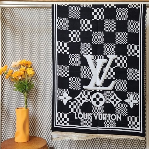 LOUIS VUITT*N 양면 숄 머플러