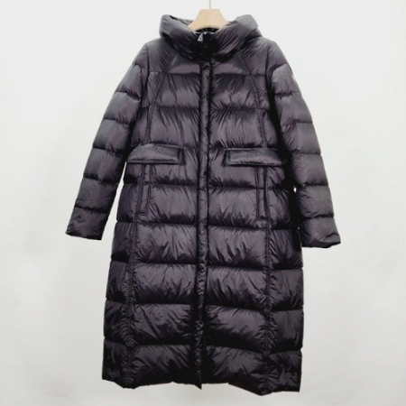 MONCL*R 후드 롱 구스 패딩점퍼