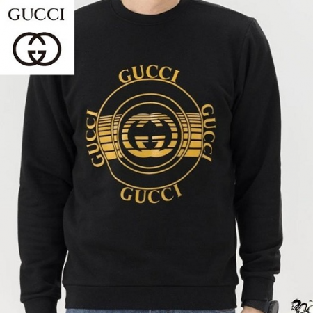 GUC*I 원형 라인 로고 맨투맨 (남여공용) (커플추천)