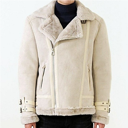 아*네 스웨이드 벨벳 무스탕 자켓