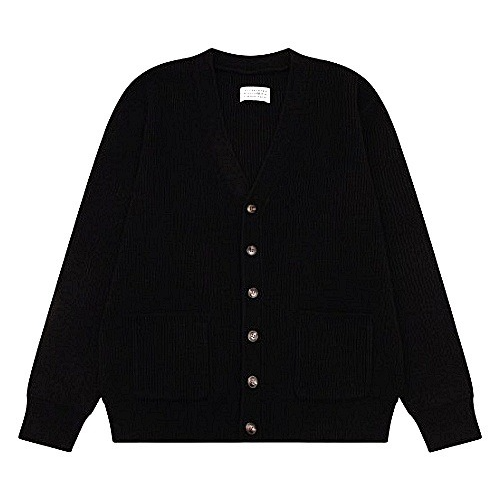 Maison Margiela 스티치 레이블 포켓 울가디건