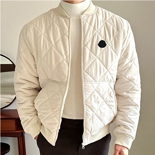 몽클*어 MONCLER 블랙와펜 퀄팅 블루종 패딩