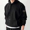 STONE ISLAND 와펜패치 울니트 후드