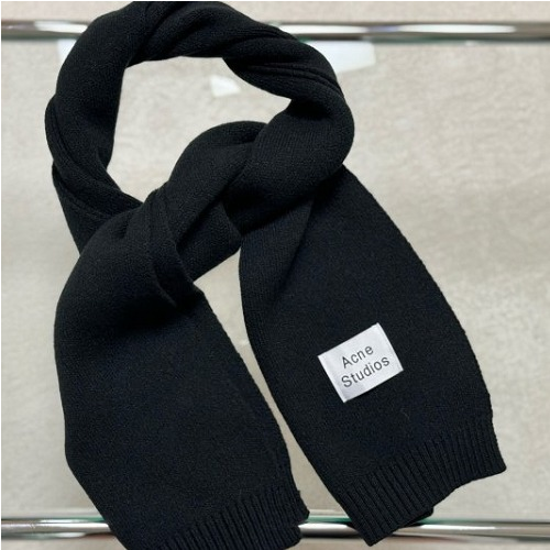 AC*E 화이트탭 니트머플러 (수입고급)