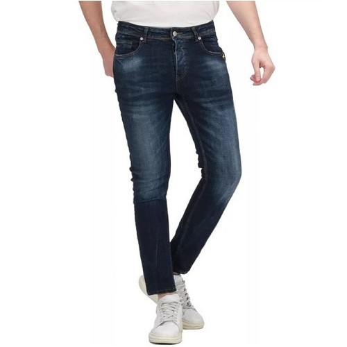 GUC*I 벌프린팅 레더탭 융기모 청바지 (수입)