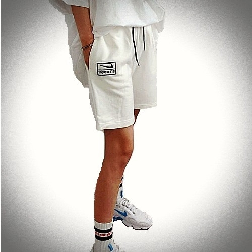 (국내배송) 나이* x 스투시 박스로고 쇼트 팬츠