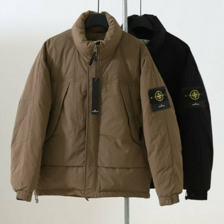 스톤아일*드 수입고급 백로고 구스다운 파카