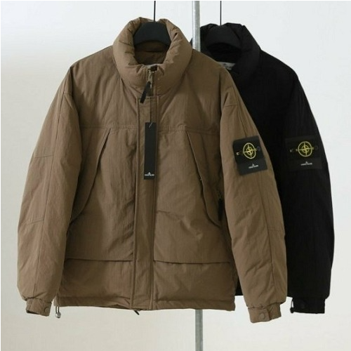 스톤아일*드 수입고급 백로고 구스다운 파카