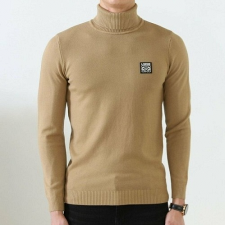 LOE*E 아나그램 패치 터들넥 목폴라 니트