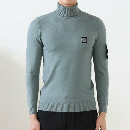 스톤아일*드 와펜 터들넥 목폴라 니트