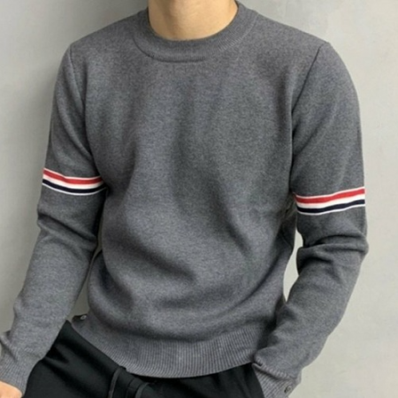 THOM BROW*E 톰 옴므 삼선 라운드 니트 (2238)