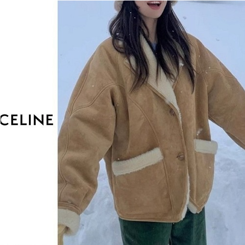 CELI*E 허쉬 양털 무스탕