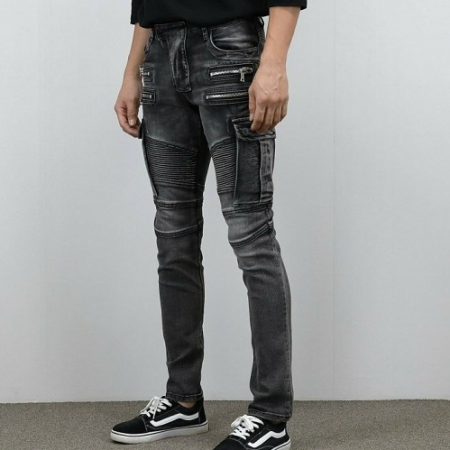 BALMA*N 더블지퍼 흑청 진