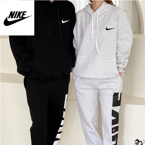 NIKE 기모 빅 나염 후드 세트