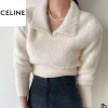 CELI*E 크롭 카라 밍크 니트