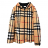 BURBERRY 체크드 플리스 후디집업