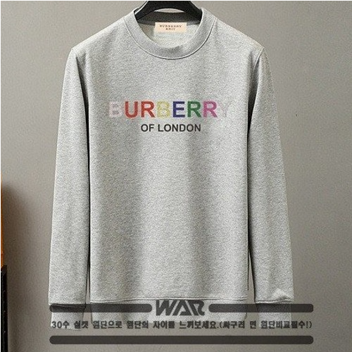 BURBER*Y 레인보우 레터링 밍크양기모 티셔츠