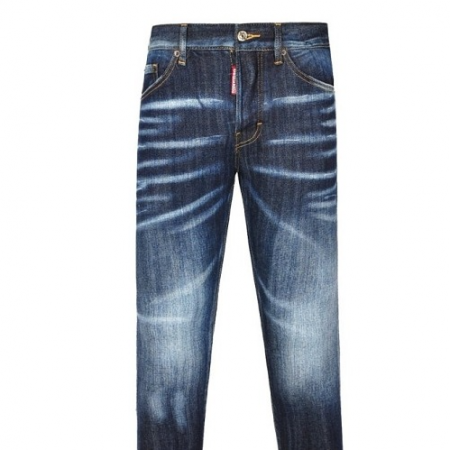 디스퀘*드2 24SS 어센틱패치 진청 캣워싱진