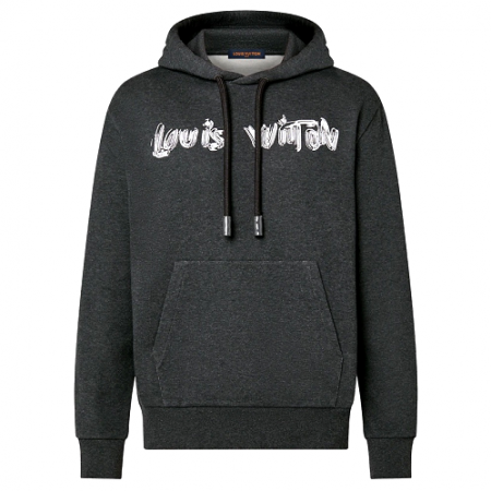 LOUIS VUITTON 프린티드 코튼 후디 - 그레이